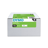 DYMO Cinta LM D1 Multipack 9mmx7m  VALUE PACK (S0720680 10 rollos) Negro/blanco