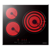 VITROCERAMICA INDEPENDIENTE RADIANTES INFINITON VIT3SN30 3 ZONAS COCCION ANCHO 60 CM