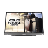 MONITOR ASUS 15.6" PORTABLE MB16ACE,IPS, FHD (1920x1080), 60Hz, USB-TYPEC, FLIKER FREE, AUTO ROTATE, SMART CASE,