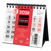 CALENDARIO 2026 SOBREMESA NEUTRO NUMEROS GRANDES XXS 110X100MM FINOCAM 781330026