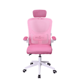 SILLA ERGONOMICA MARS GAMING MGCERGOPLUSWPK ROSA Y BLANCO MALLA TRANSPIRABLE REPOSACABEZAS