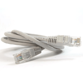 PowerGreen Cable de Red Cat.5e UTP 1.5 Mts Gris