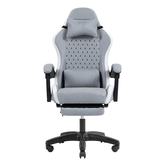 SILLA GAMER MARS GAMING MGCXFSW FABRIC RECLINABLE REPOSAPIES EXTENSIBLE DISE??O TEXTIL BLANCO PLAT