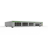 16 x 10/100/1000T POE+ ports and 2 x SFP uplink slots (100/1000X SFP)  247W POE capacity  Fixed one AC power supply  EU Power Cord