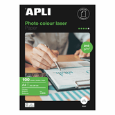 PAQUETE 100 HOJAS PAPEL FOTO GLOSS 210G. A4 APLI 11833