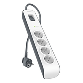 REGLETA ALIMENTACION BELKIN BSV400VF2M-V2 4 TOMAS PROTECCION SOBRETENSION CABLE 2m