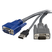 CABLE KVM 1 8M 2 EN 1 VGA USB