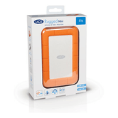 LACIE RUGGED MINI - Disco Duro Externo, Micro-USB B 3.0, 2TB HHD, Aluminio y Naranja