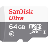 MEMORIA 64GB MICRO SDHC SANDISK ULTRA ANDROID CLASE 10