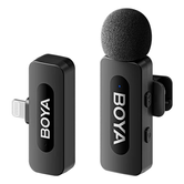 Boya BY V1 Sistema Micr  fono Inal  mbrico de Solapa Lavalier Conector Lightning iOS