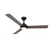 VENTILADOR DE TECHO PHILIPS VELYX 24+32W PLAFON LED 30-65K MANDO A DISTANCIA NEGRO 3 ASPAS DE MADERA