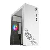 Caja MARS GAMING  MC100W Caja PC ATX Ventilador 90mm FRGB Convect-Cool BlancoRGB Blanco