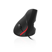 EWENT RATON VERTICAL ERGONOMICO. OPTICO. 1000 DPI. USB. NEGRO