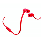 AURICULARES INTRAUDITIVOS JBL PURE BASS DRIVERS 9MM CABLE PLANO FUNCION MANOS LIBRES ROJO JBLT110RED