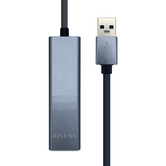 Aisens Conversor Usb 3.0 A Ethernet Gigabit 10/100/1000 Mbps + Hub 3Xu