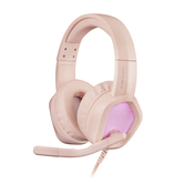 HEADSET MARS GAMING MH320 PINK HI-FI ULTRA-BASS 3D JACK 3.5mm ILUMINACION RGB FLOW (ALIMENTADA POR USB)