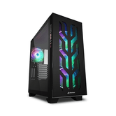 Caja SHARKOON ELITE SHARK CA300T RGB Negro