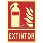 SENAL "EXTINTOR" 210X300 PVC ROJO ARCHIVO 2000 6171-01H RJ