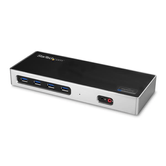 Dock USB-C y USB-A - Docking Station para 2 Monitores DisplayPort y HDMI de 4K 60Hz - Replicador de Puertos USB 3.0 para Portátil USB TipoC o USB-A -