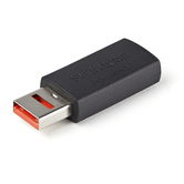 SECURE CHARGE USB DATA BLOCKER- USB-A M/F POWER-ONLY ADAPT ER