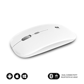 RATON SUBBLIM INALAMBRICO BLUETOOTH BLANCO