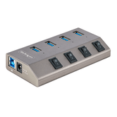 HUB CONCENTRADOR USB-C DE 4 PUERTOS CON INTERRUPTOR ES