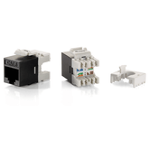 KIT 8 UDS CONECTOR HEMBRA RJ45 UTP CAT6 SLIM PANEL KEYSTONE