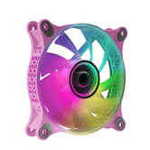 VENTILADOR INTERNO MARS GAMING MF-3D PINK 12x12cm ARGB EFECTO ESPEJO INFINITO