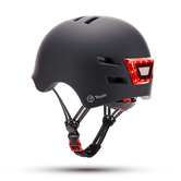 CASCO YOUIN HOMOLOGADO COLOR NEGRO TALLA M CON LED FRONTAL Y TRASERO