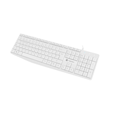 TECLADO NATEC NAUTILUS SLIM LAYOUT ESPAÑOL BLANCO