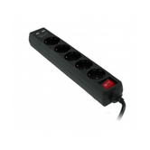 REGLETA 3GO REG5USB 5TOMAS 2USB NEGRA C/INTERRUPTOR