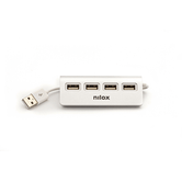 HUB NILOX 4x USB 2.0 BLANCO