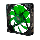 VENTILADOR NOX COOL FAN VERDE 12 CM + 4 LEDS VERDES