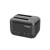 DOCKING STATION NATEC KANGAROO DUAL USB 3.0 SATA NEGRA