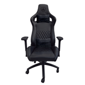 SILLA GAMER PRO KEEP OUT XSPRO HAMMER PURE BLACK CUERO SINTETICO DE ALTA CALIDAD ELEVADOR 80mm REPOSABRAZOS 4D RUEDAS DE PU 50mm